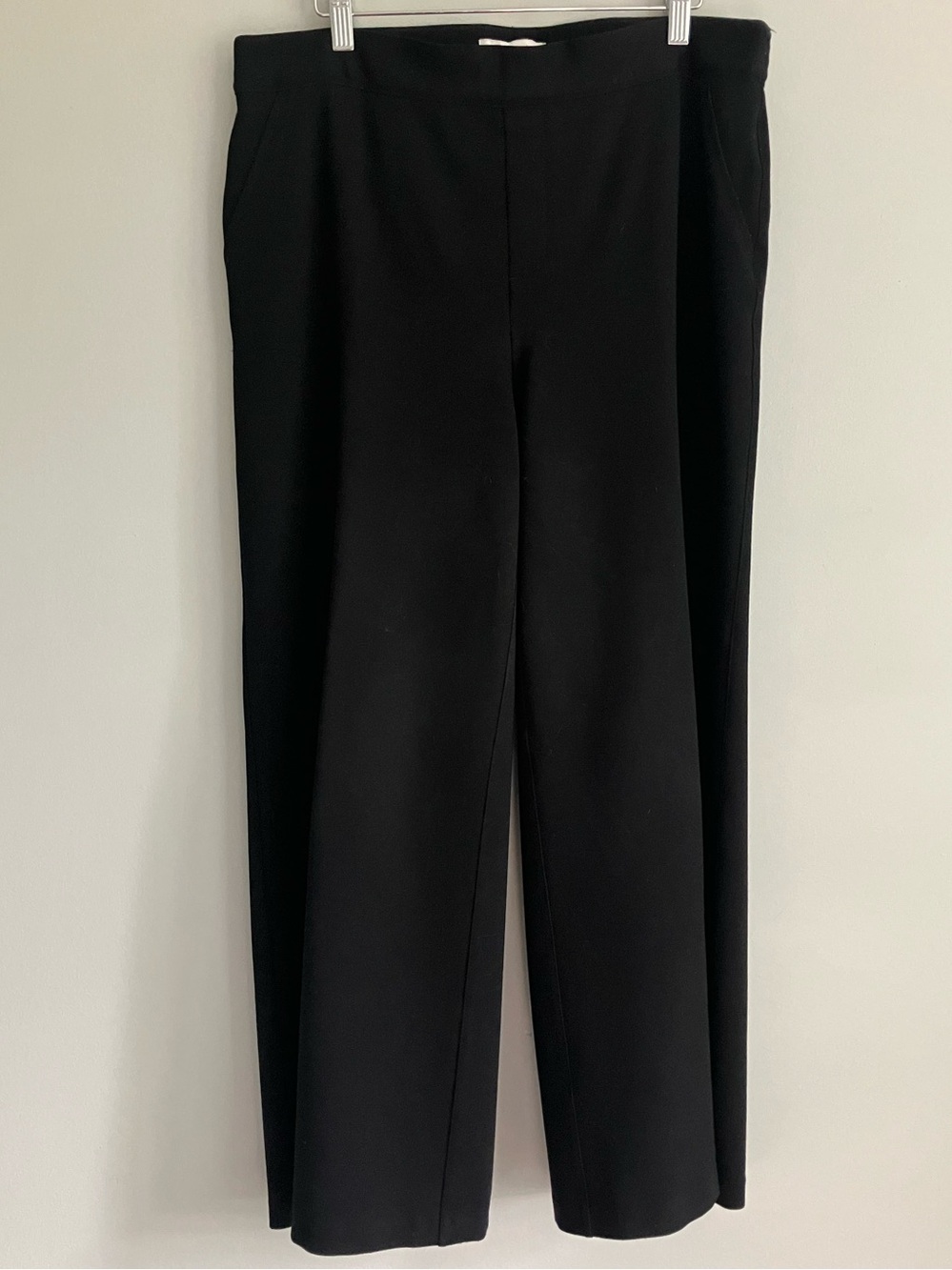 SPANX Black Straight Leg Ponte Knit Pants Size XL